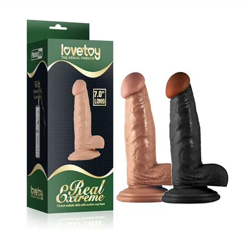 Dương vật giả hít tường Lovetoy mềm mịn không rung 7.0 inch